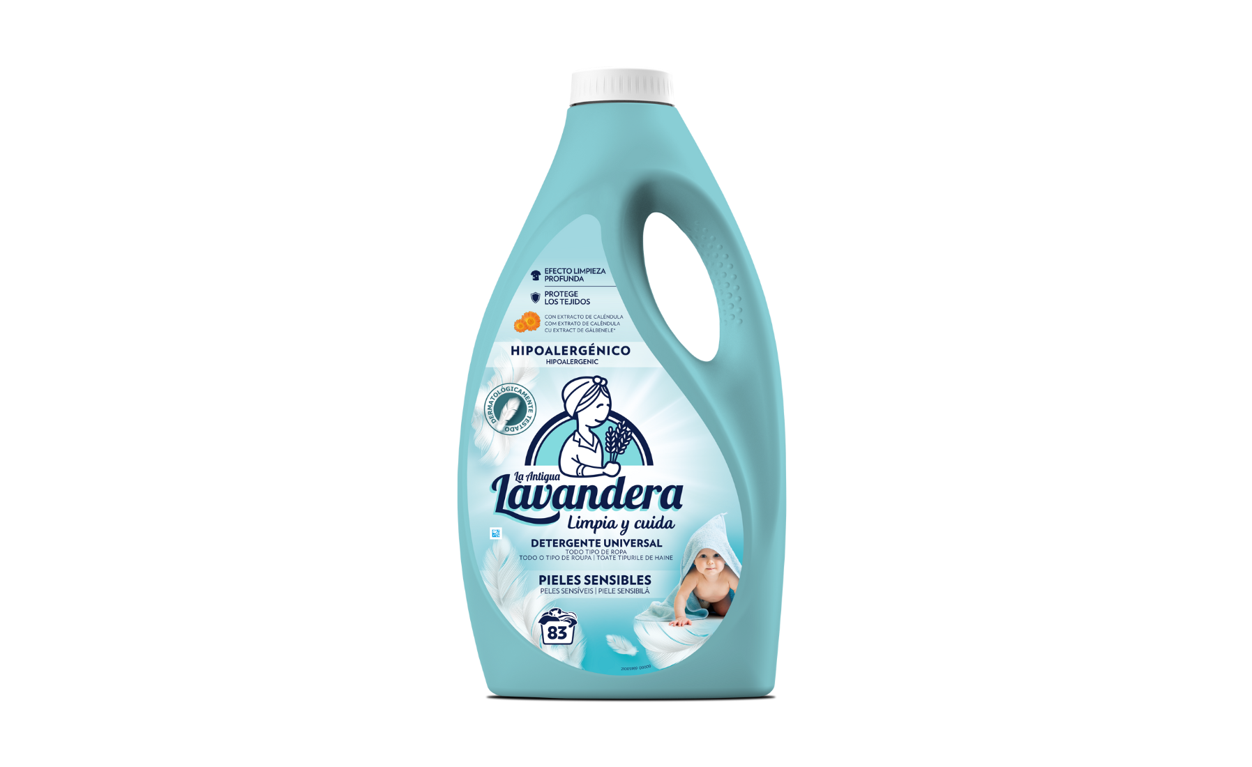 Detergente pieles sensibles la lavandera horizontal