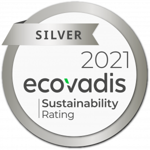 Logo certificado ecovadis de sostenibilidad- La Lavandera